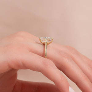 The Lexie Set With A 3 Carat Radiant Moissanite