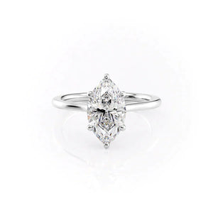 The Lexie Set With A 3 Carat Marquise Moissanite