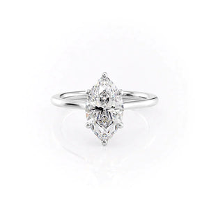 The Lexie Set With A 1.5 Carat Marquise Lab Diamond
