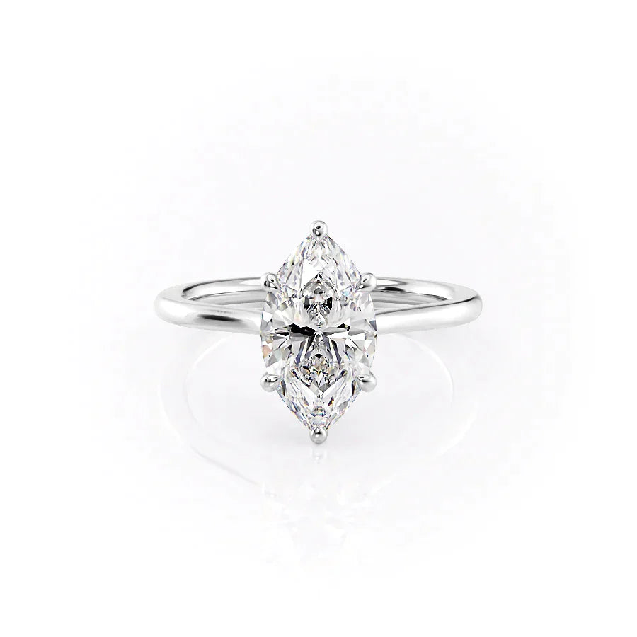 The Lexie Set With A 2 Carat Marquise Lab Diamond