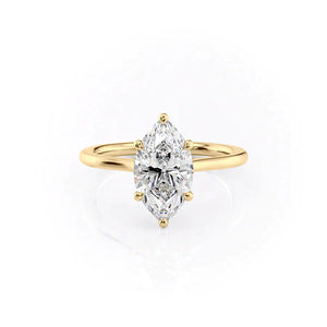 The Lexie Set With A 2 Carat Marquise Moissanite