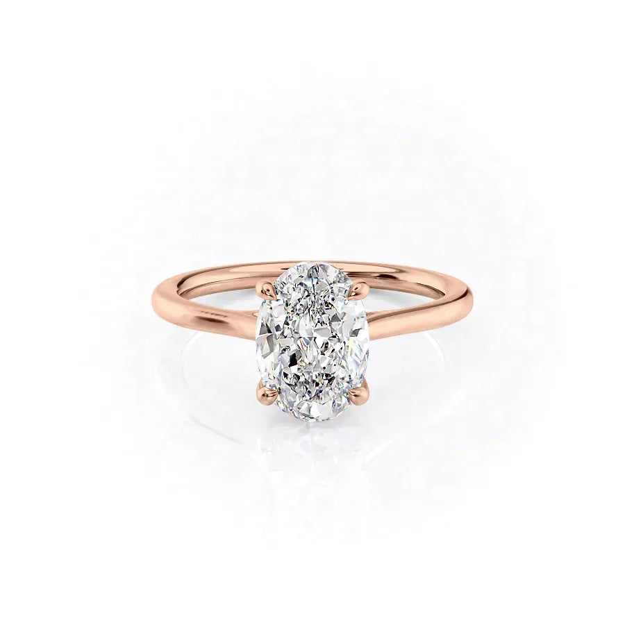 The Lexie Set With A 2.5 Carat Oval Lab Diamond