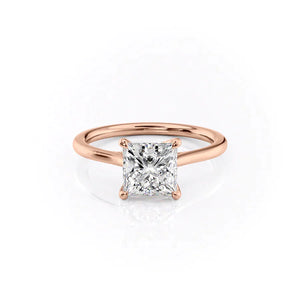The Lexie Set With A 5 Carat Princess Moissanite