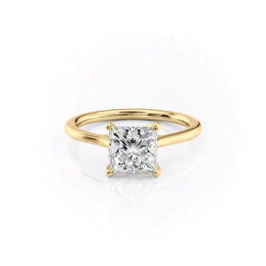The Lexie Set With A 5 Carat Princess Moissanite