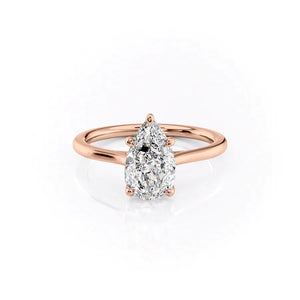The Lexie Set With A 1.5 Carat Pear Lab Diamond