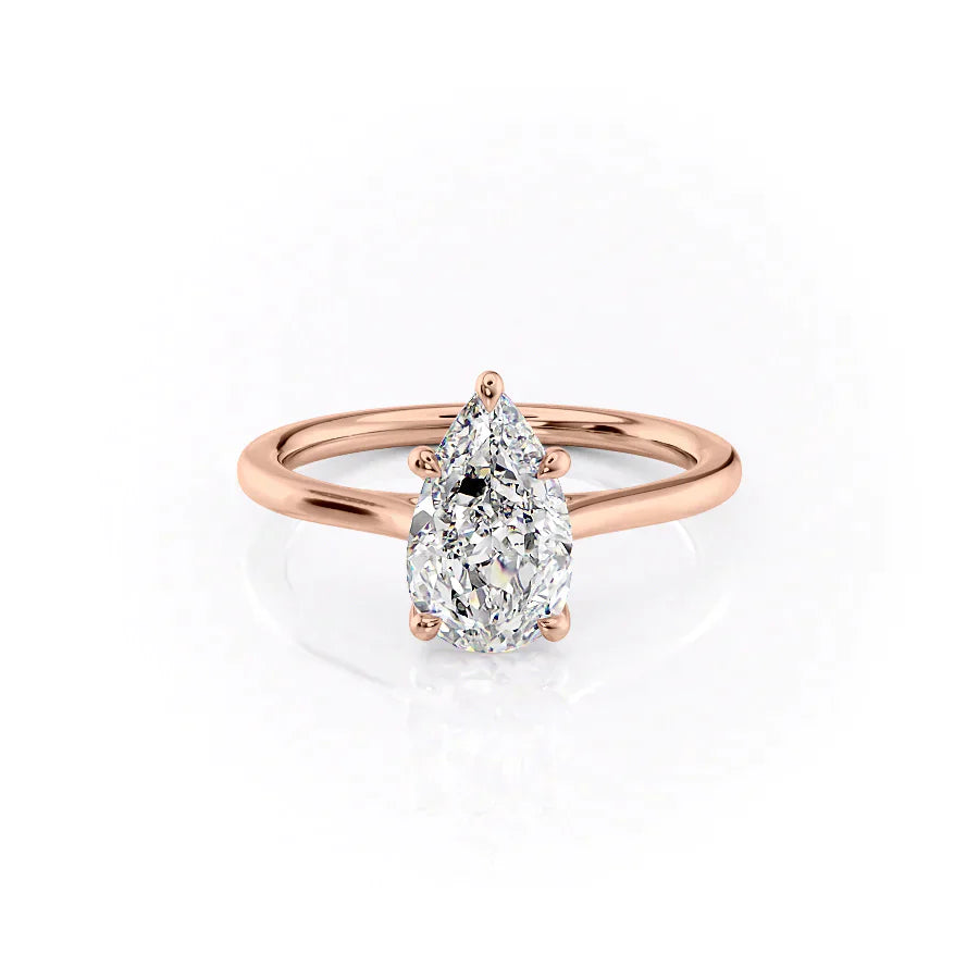 The Lexie Set With A 2 Carat Pear Moissanite
