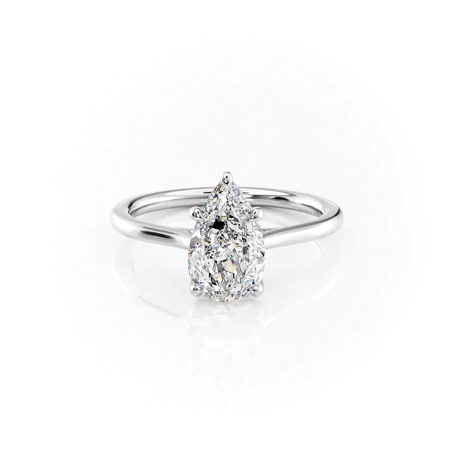 The Lexie Set With A 2 Carat Pear Moissanite