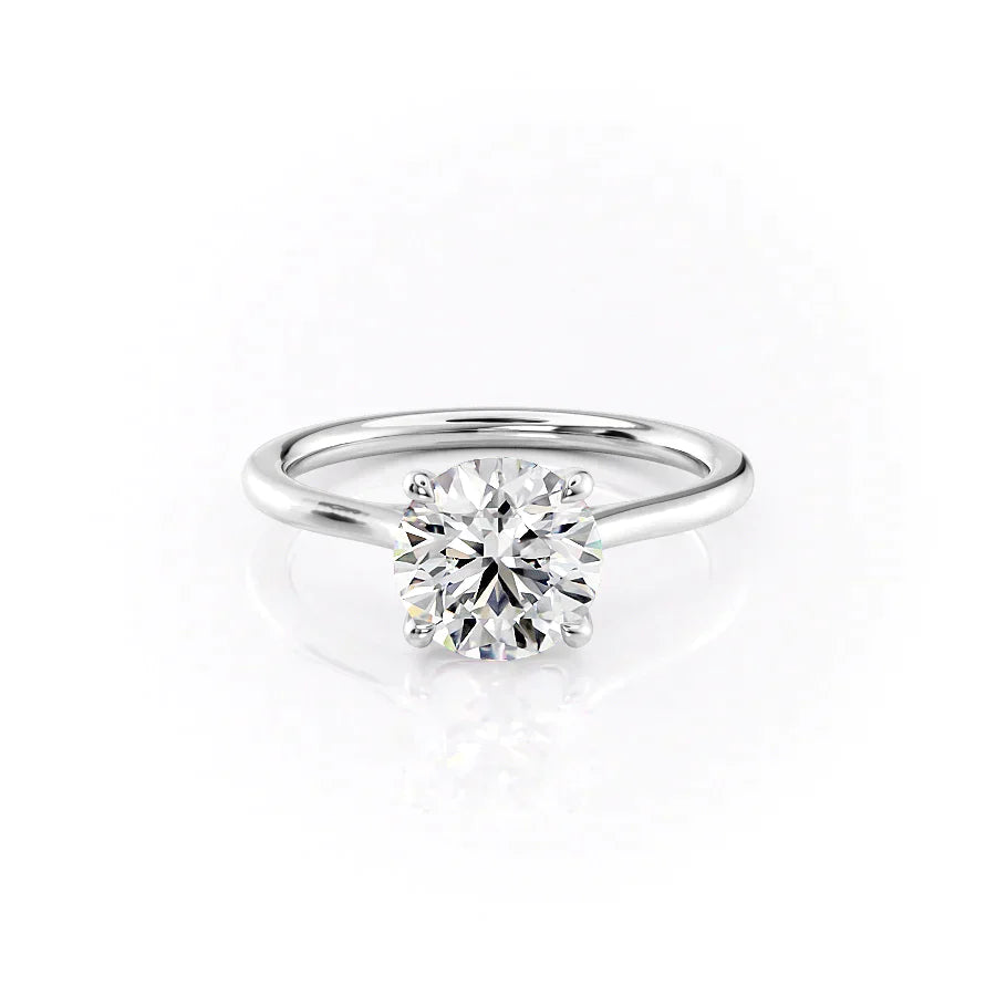 The Lexie Set With A 2 Carat Round Lab Diamond