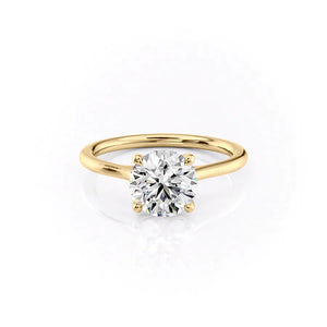 The Lexie Set With A 2.5 Carat Round Lab Diamond