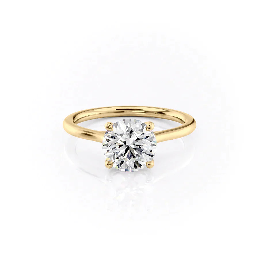 The Lexie Set With A 3 Carat Round Moissanite