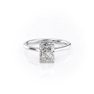 The Lexie Set With A 3 Carat Radiant Moissanite