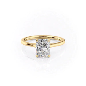 The Lexie Set With A 2 Carat Radiant Lab Diamond