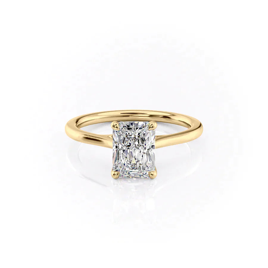 The Lexie Set With A 2 Carat Radiant Moissanite