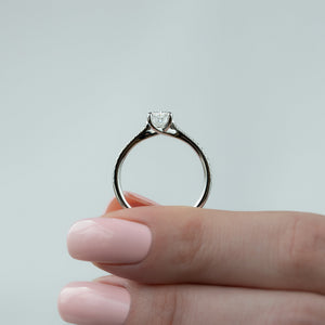 The Pave Lexie Set With A 2 Carat Radiant Lab Diamond