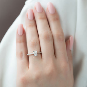 The Pave Lexie Set With A Radiant Lab Diamond