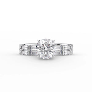The Hailey Set With A 1 Carat Round Lab Diamond