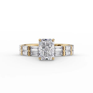 The Hailey Set With A Radiant Lab Diamond
