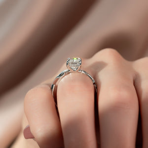 The Pave Twig Set With A Radiant Lab Diamond