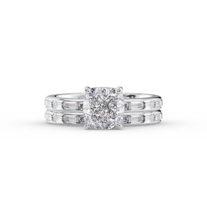 The Jennifer Set With A 1 Carat Cushion Lab Diamond