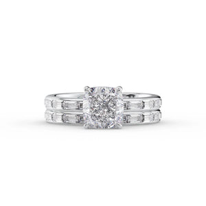 The Jennifer Set With A 2.5 Carat Cushion Lab Diamond