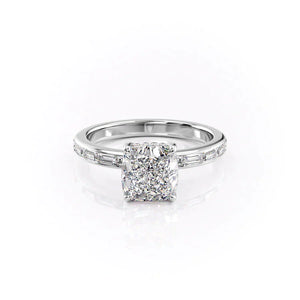The Jennifer Set With A 2.5 Carat Cushion Lab Diamond
