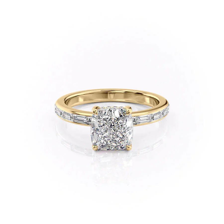 The Jennifer Set With A 2 Carat Cushion Lab Diamond