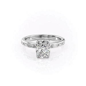 The Jennifer Set With A 2 Carat Elongated Cushion Lab Diamond