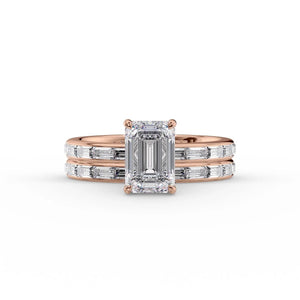 The Jennifer Set With A Emerald Lab Diamond
