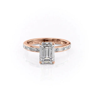 The Jennifer Set With A 3 Carat Emerald Lab Diamond
