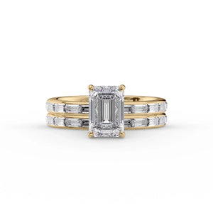 The Jennifer Set With A 2 Carat Emerald Lab Diamond