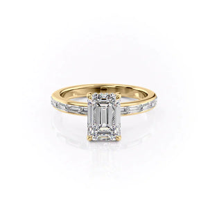 The Jennifer Set With A 1 Carat Emerald Lab Diamond