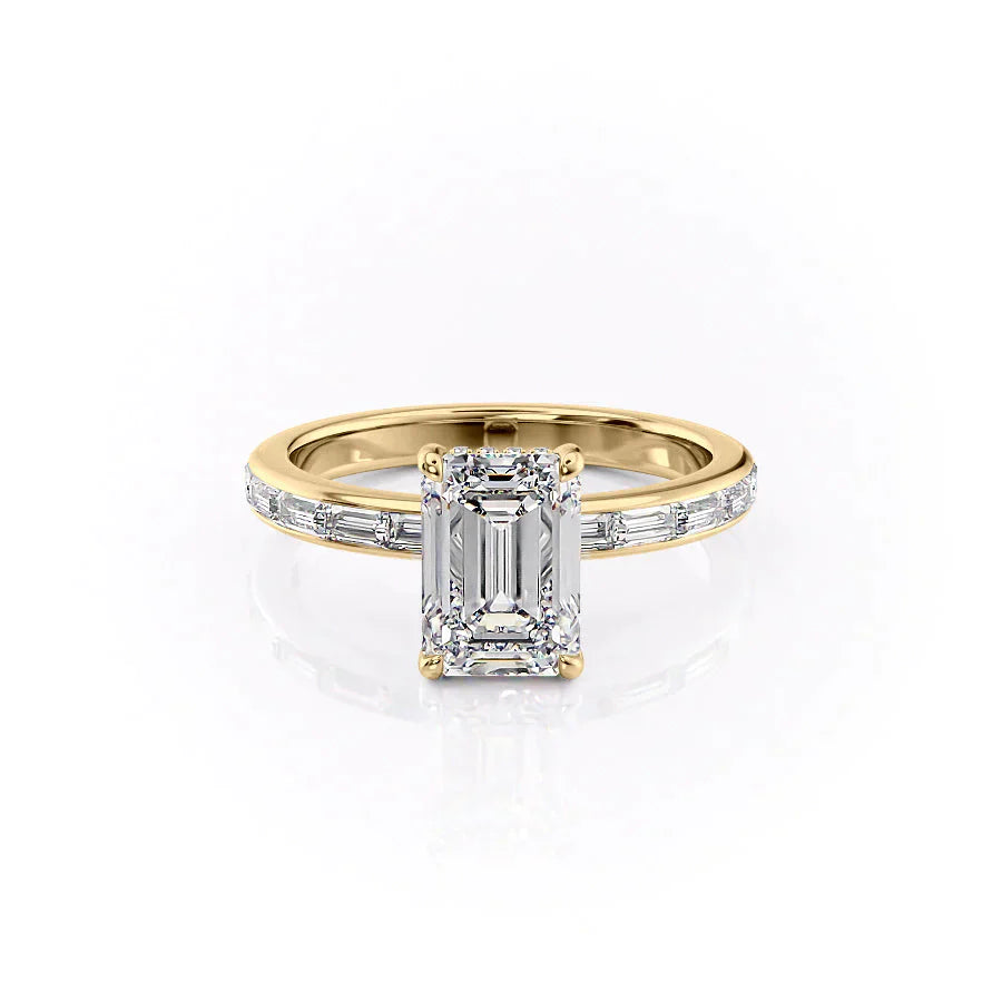 The Jennifer Set With A 2 Carat Emerald Lab Diamond
