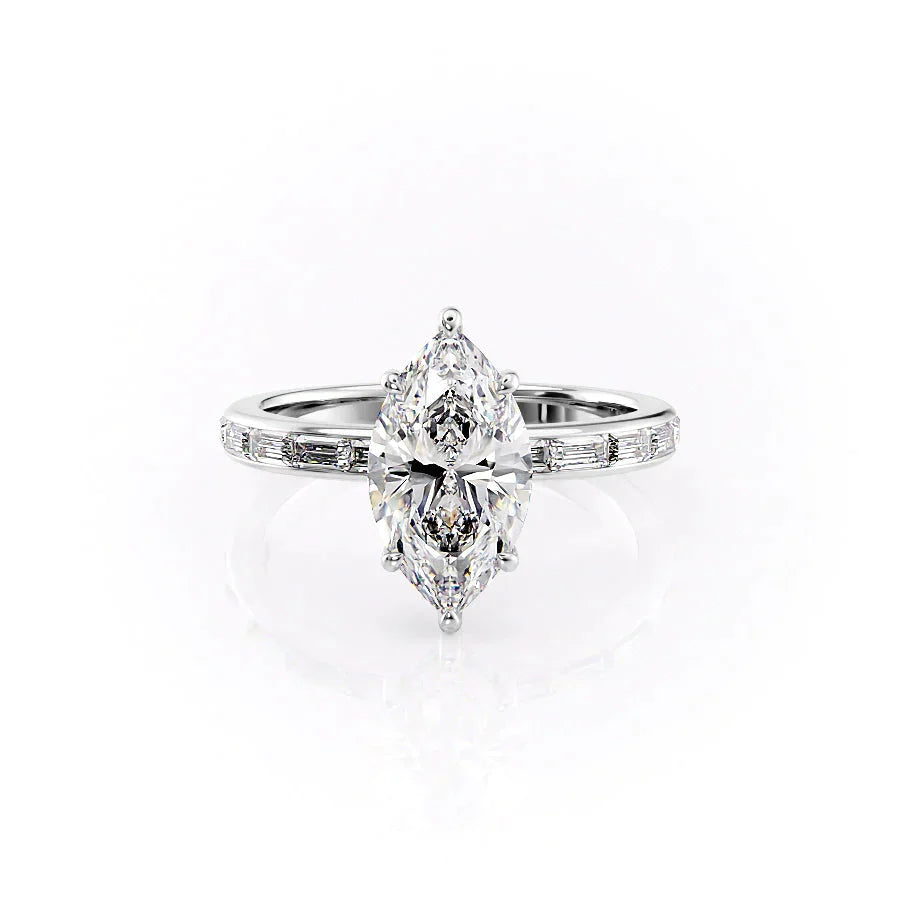 The Jennifer Set With A 2 Carat Marquise Lab Diamond