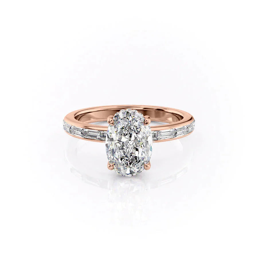 The Jennifer Set With A 2 Carat Oval Lab Diamond