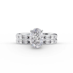 The Jennifer Set With A 2 Carat Oval Lab Diamond