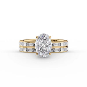 The Jennifer Set With A 2 Carat Oval Lab Diamond