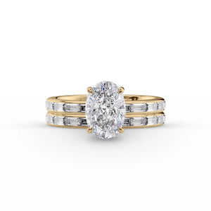 The Jennifer Set With A 2 Carat Oval Lab Diamond