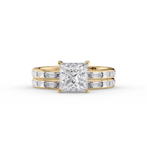 The Jennifer Set With A Princess Lab Diamond