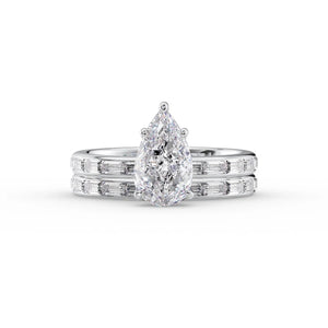 The Jennifer Set With A 2 Carat Pear Lab Diamond