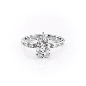 The Jennifer Set With A 2 Carat Pear Lab Diamond