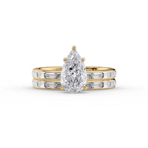 The Jennifer Set With A 2 Carat Pear Lab Diamond