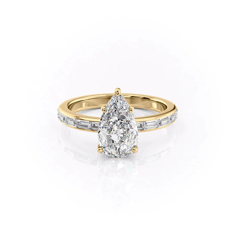 The Jennifer Set With A 1 Carat Pear Lab Diamond