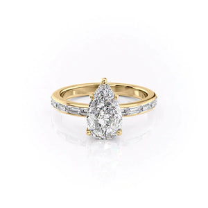 The Jennifer Set With A 2 Carat Pear Lab Diamond