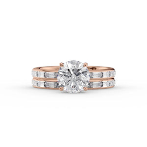 The Jennifer Set With A 1.5 Carat Round Lab Diamond