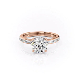 The Jennifer Set With A 1.5 Carat Round Lab Diamond