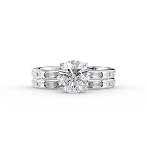 The Jennifer Set With A Round Lab Diamond