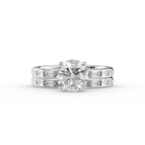 The Jennifer Set With A 2 Carat Round Lab Diamond