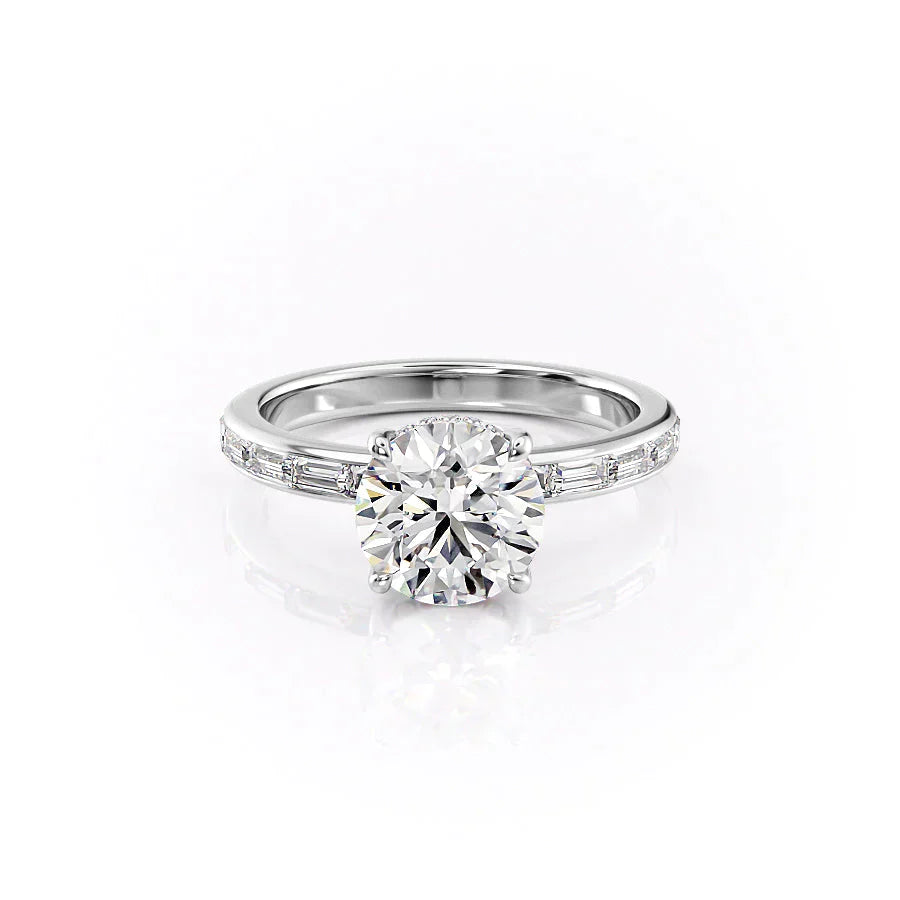 The Jennifer Set With A 1 Carat Round Lab Diamond