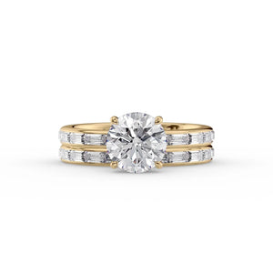 The Jennifer Set With A 2 Carat Round Lab Diamond