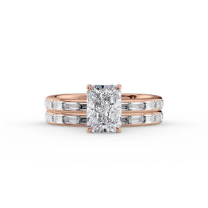 The Jennifer Set With A Radiant Lab Diamond